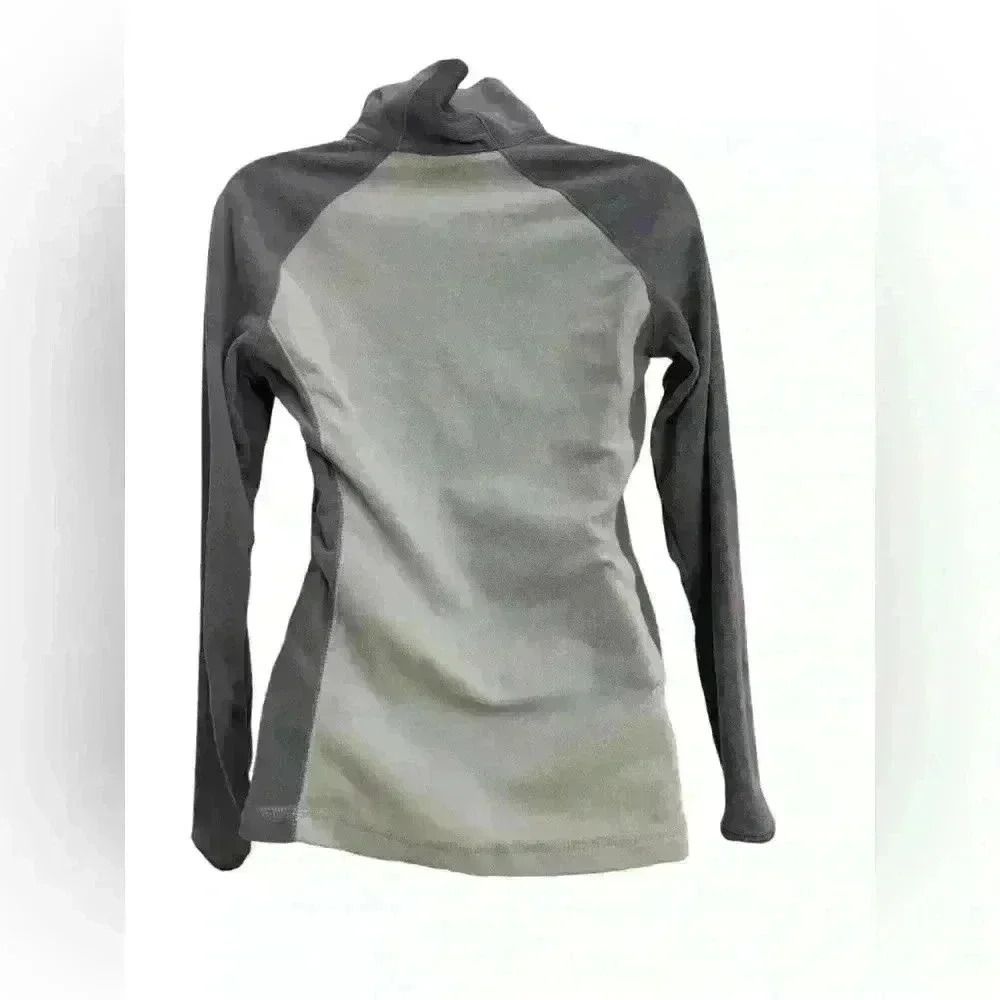 Columbia Arctic Air Fleece Pullover Sweatshirt Women’s Size S Blue Zip - Picture 2 of 4